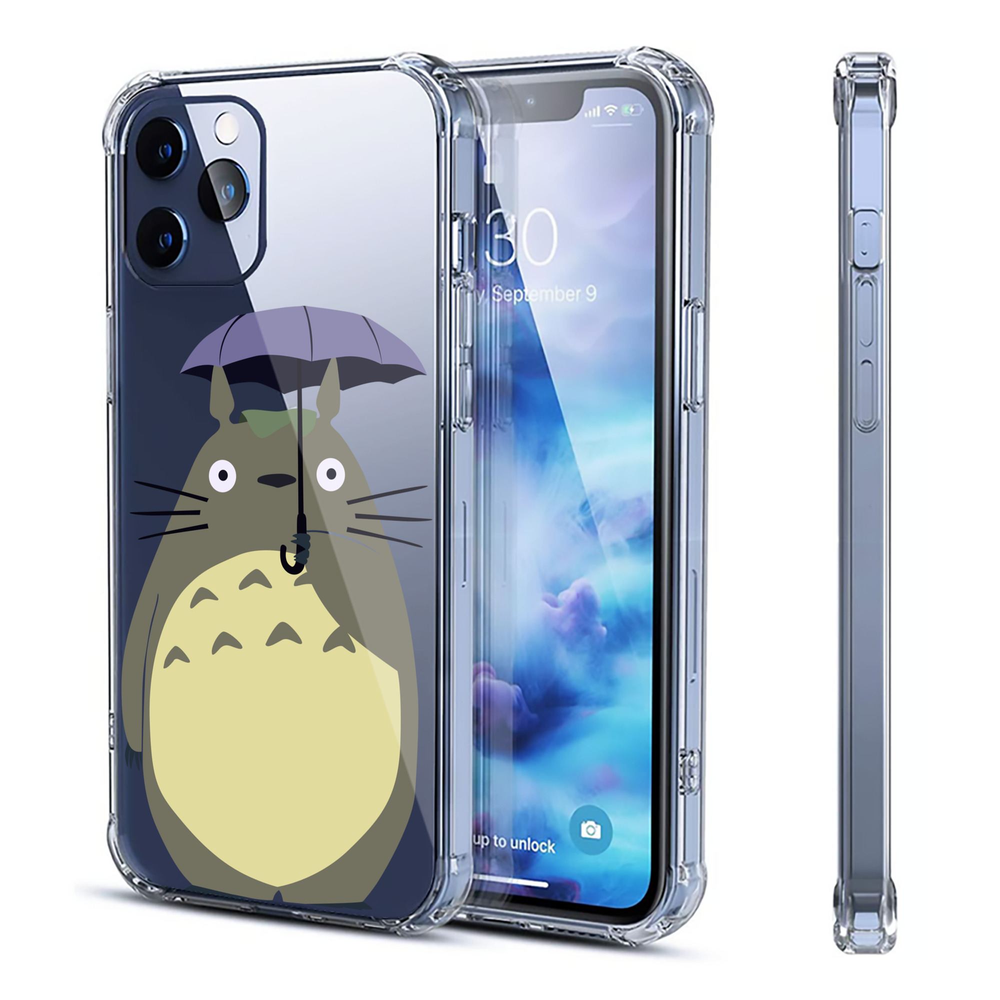（画像用） となりのトトロ 草壁メイ 草壁サツキ My Neighbor Totoro Satsuki Kusakabe Mei Kusakabe 【iPhone 12シリーズ対応】透明スマホケース（クリアソフトケース）